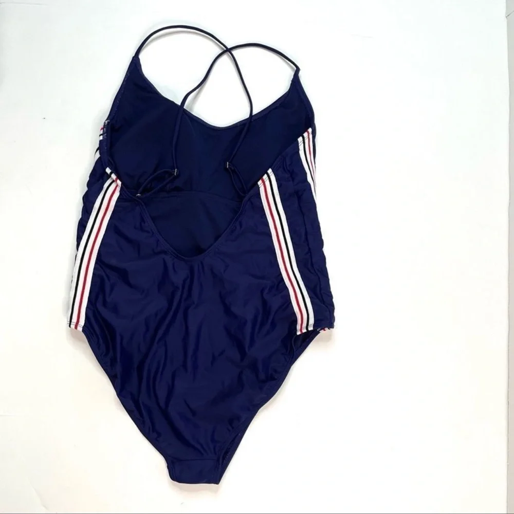 Blue One Piece Bathing Suit
